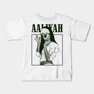 Aaliyah Album Vintage Kids T-Shirt